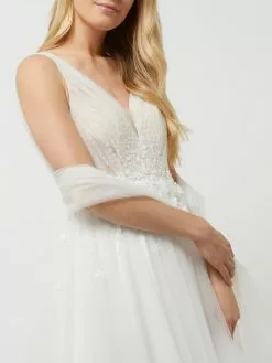 Luxuar Brautkleid Aus Tüll Mit Blüten-Applikationen - Offwhite -Formal Dress Geschäft 94pl2ea875748c1i8t24ohhi75b3ijil9h2kudil85akgd9m6or5ck9n6p4k4kid6p44miaca574ue2788o6ccpg6cs3ap1mchh6adpk6hhmaob56dhj2dhl6kojic1p61ijgog