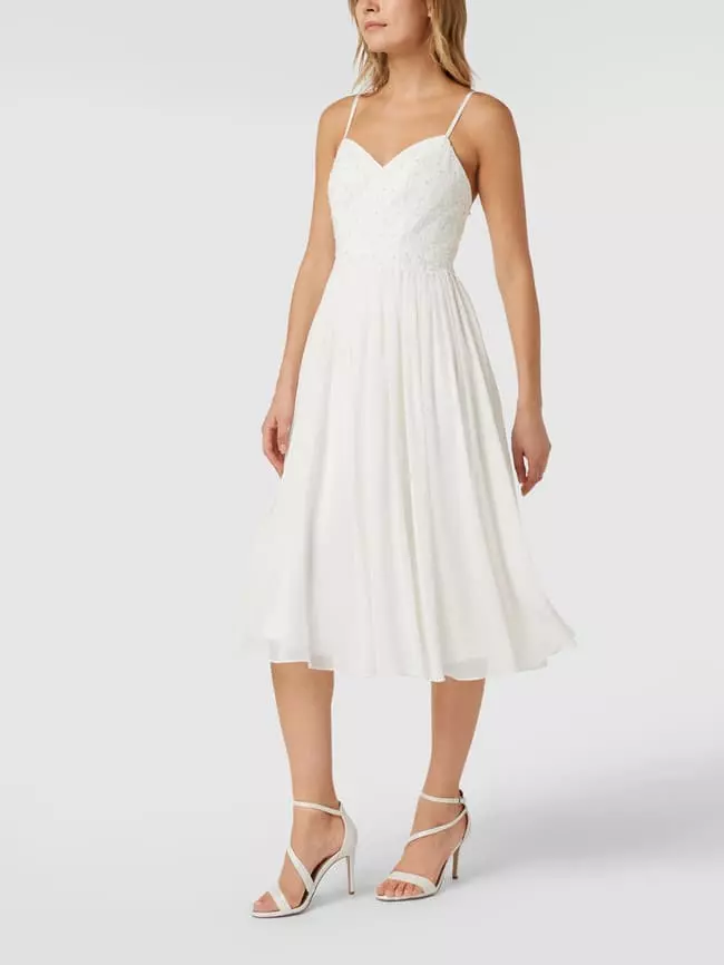 Laona Brautkleid Mit Floralen Stickereien Und Zierperlen - Offwhite 6 Laona Brautkleid Mit Floralen Stickereien Und Zierperlen - Offwhite – Bild 4