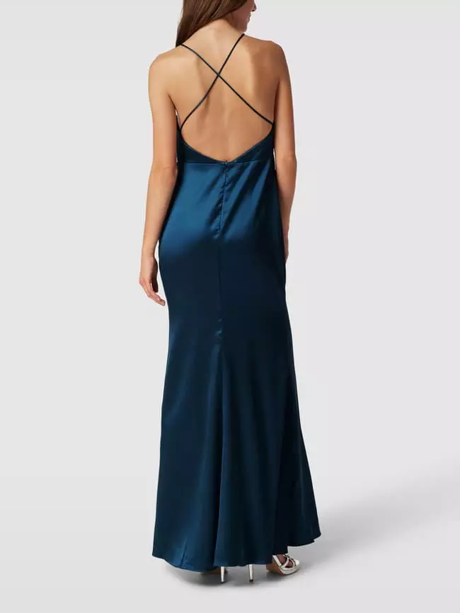 Laona Abendkleid Mit Gelegten Falten - Dunkelblau 7 Laona Abendkleid Mit Gelegten Falten - Dunkelblau – Bild 5