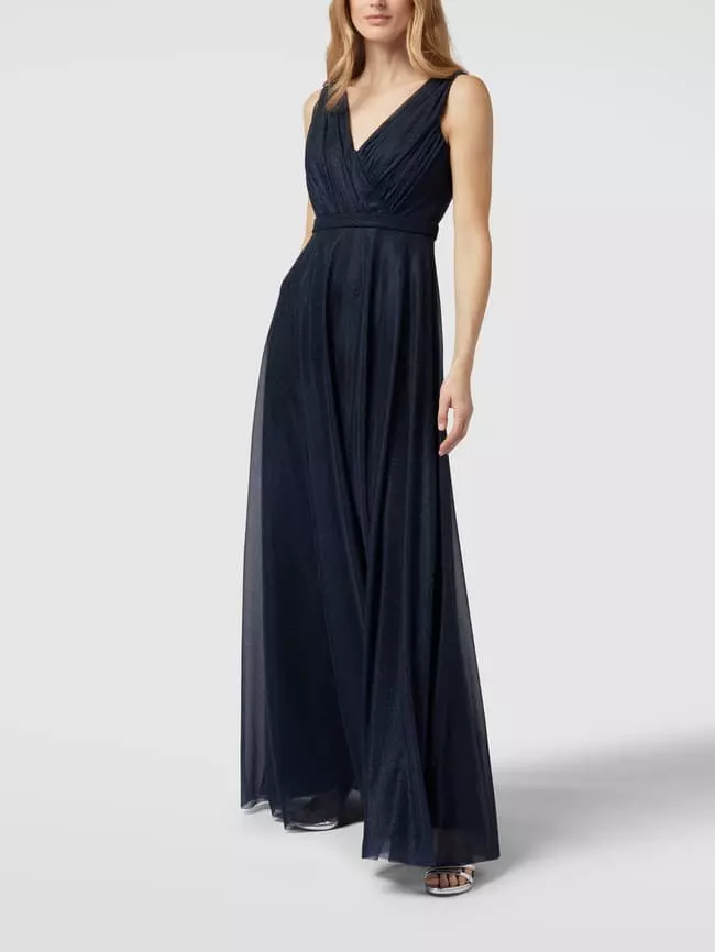 TROYDEN COLLECTION Abendkleid Mit Taillenpasse - Marineblau 6 TROYDEN COLLECTION Abendkleid Mit Taillenpasse - Marineblau – Bild 4