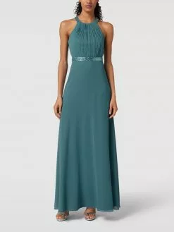 V.M. Abendkleid Mit Neckholder - Petrol