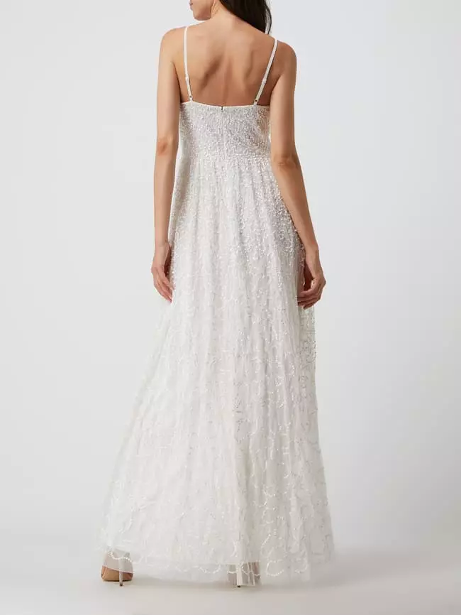 MAYA DELUXE Brautkleid Mit Pailletten - Offwhite 6 MAYA DELUXE Brautkleid Mit Pailletten - Offwhite – Bild 4