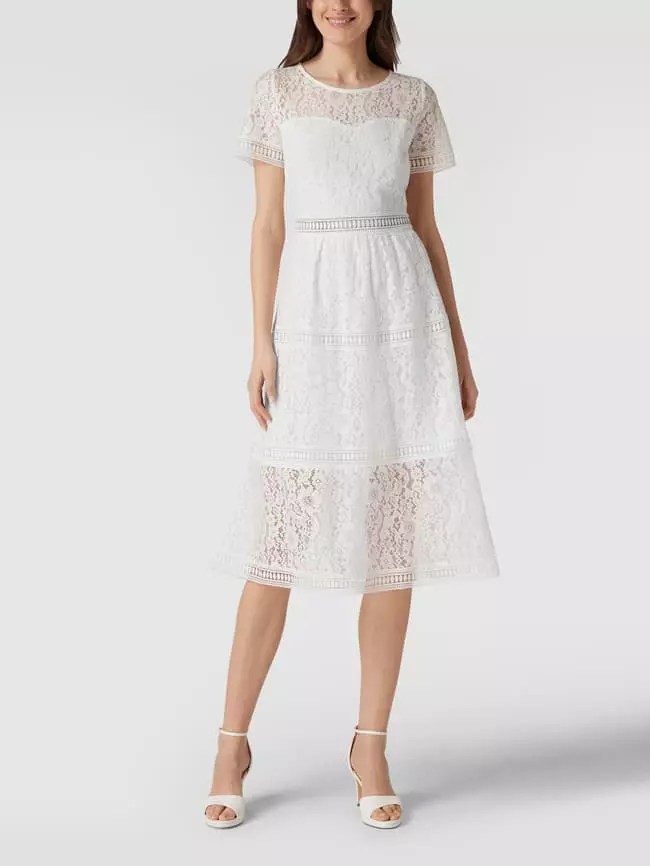 Apart Glamour Cocktailkleid Aus Floralen Stickereien - Offwhite 6 Apart Glamour Cocktailkleid Aus Floralen Stickereien - Offwhite – Bild 4