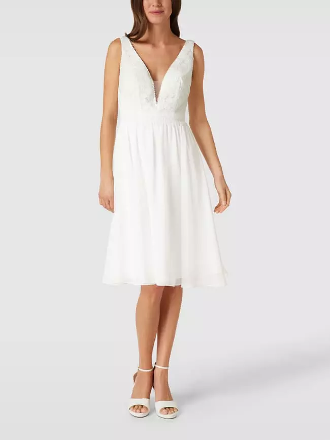 Luxuar Brautkleid Mit Herz-Ausschnitt - Offwhite 3 Luxuar Brautkleid Mit Herz-Ausschnitt - Offwhite