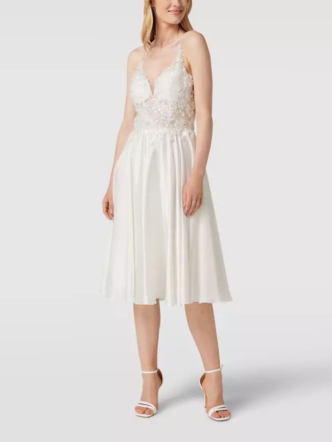 Mascara Brautkleid Mit Zierbesatz - Offwhite 3 Mascara Brautkleid Mit Zierbesatz - Offwhite