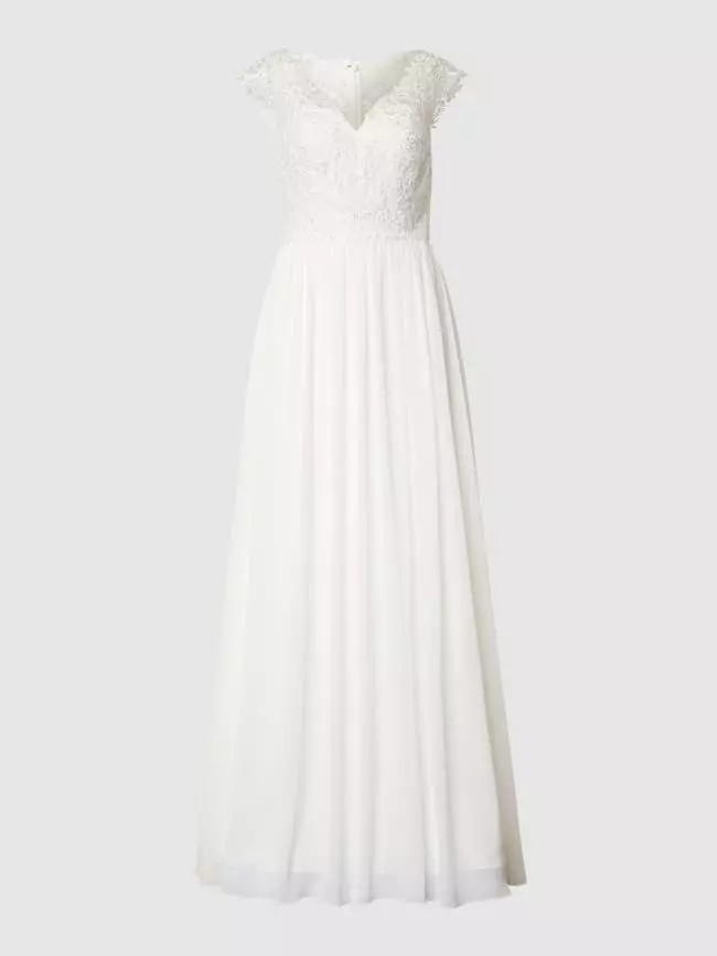 Mascara Brautkleid Mit Floralen Stickereien Und Ziersteinen - Offwhite 4 Mascara Brautkleid Mit Floralen Stickereien Und Ziersteinen - Offwhite – Bild 2