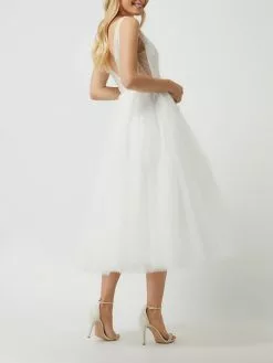 Luxuar Brautkleid Aus Tüll Mit Blüten-Applikationen - Offwhite -Formal Dress Geschäft 991lchi268r4glig8laj0gac9oskckaf9t452e2h8d1k2lia6l242ja79d2kcdq98d3j6dq9aor4sgak8co32p9m71j3goj46cs3cp1k6cp68oj370r34ohm68rj2d1lcpj3aco