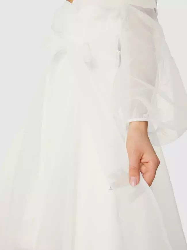 TROYDEN COLLECTION Brautkleid Mit Carmen-Ausschnitt - Weiß 5 TROYDEN COLLECTION Brautkleid Mit Carmen-Ausschnitt - Weiß – Bild 3