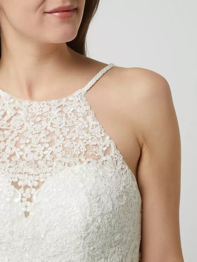 Luxuar Brautkleid Aus Spitze Und Chiffon - Offwhite 5 Luxuar Brautkleid Aus Spitze Und Chiffon - Offwhite – Bild 3