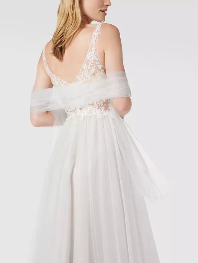 Mascara Brautkleid Mit Zierbesatz - Offwhite 8 Mascara Brautkleid Mit Zierbesatz - Offwhite – Bild 6