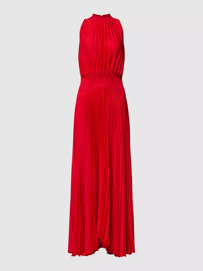 Mango Kleid Mit Plisseefalten Modell 'CANELA' - Rot 4 Mango Kleid Mit Plisseefalten Modell 'CANELA' - Rot – Bild 2