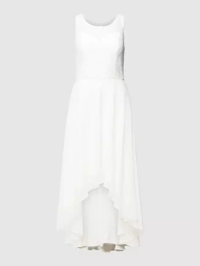 Luxuar Brautkleid Mit Details Aus Spitze - Offwhite 4 Luxuar Brautkleid Mit Details Aus Spitze - Offwhite – Bild 2