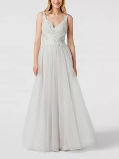 Mascara Brautkleid Mit Zierbesatz - Offwhite