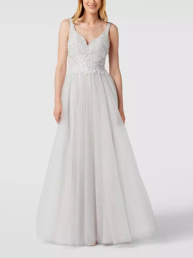 Mascara Brautkleid Mit Zierbesatz - Offwhite 3 Mascara Brautkleid Mit Zierbesatz - Offwhite