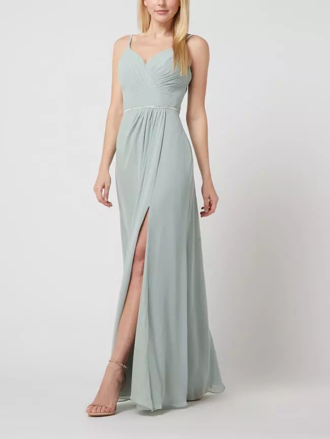 Luxuar Abendkleid Mit Ziersteinen - Grün 3 Luxuar Abendkleid Mit Ziersteinen - Grün