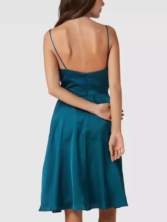 Luxuar Cocktailkleid Mit Wasserfall-Ausschnitt - Petrol 7 Luxuar Cocktailkleid Mit Wasserfall-Ausschnitt - Petrol – Bild 5