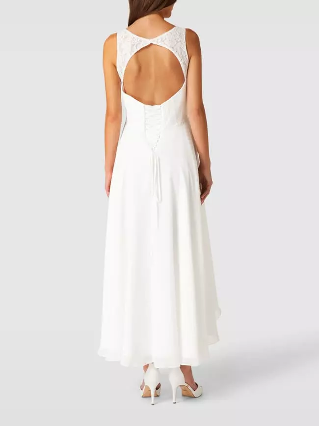 Luxuar Brautkleid Mit Details Aus Spitze - Offwhite 7 Luxuar Brautkleid Mit Details Aus Spitze - Offwhite – Bild 5