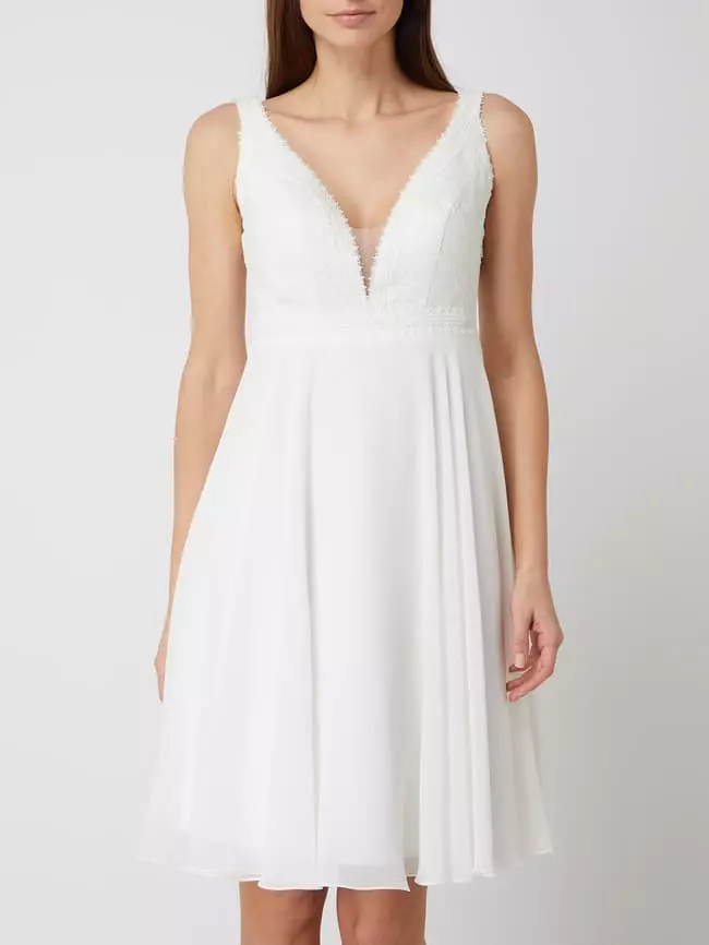 Luxuar Brautkleid Aus Chiffon - Offwhite 6 Luxuar Brautkleid Aus Chiffon - Offwhite – Bild 4