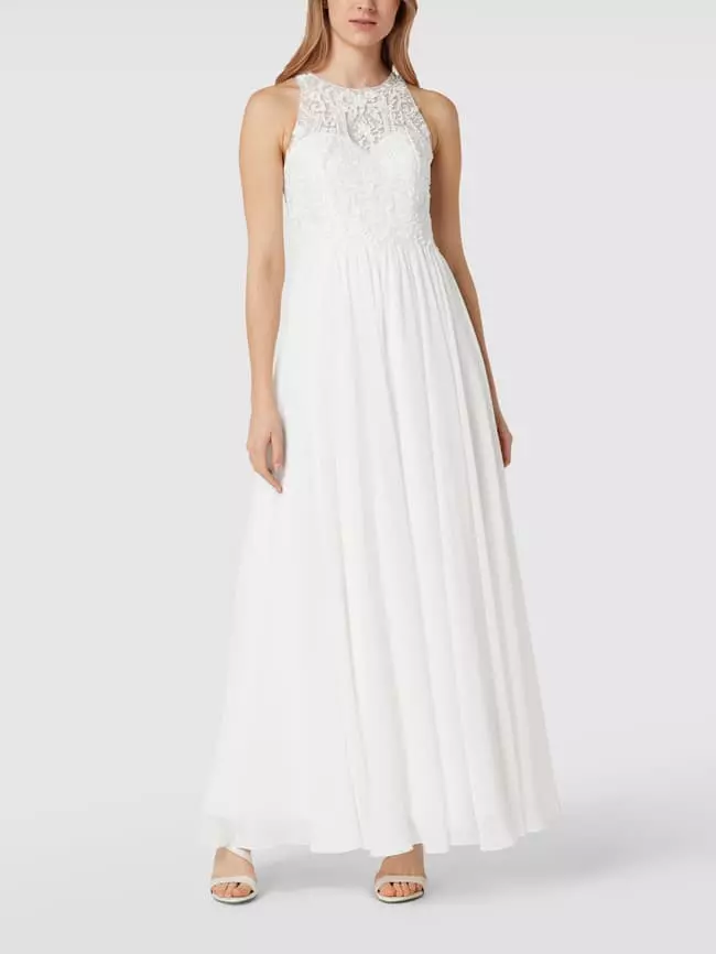 Laona Abendkleid Mit Floralen Stickereien - Offwhite 6 Laona Abendkleid Mit Floralen Stickereien - Offwhite – Bild 4