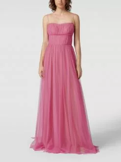 Vera Wang Bride Abendkleid Aus Tüll Mit Herz-Ausschnitt Modell 'Manuela' - Pink