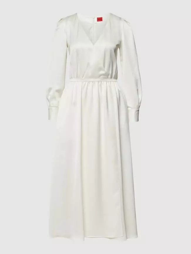 HUGO Midikleid In Wickel-Optik Modell 'Kemusia' - OCCASION CAPSULE - Offwhite 4 HUGO Midikleid In Wickel-Optik Modell 'Kemusia' - OCCASION CAPSULE - Offwhite – Bild 2