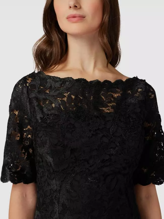 Adrianna Papell Cocktailkleid Mit Floralem Muster - Schwarz 5 Adrianna Papell Cocktailkleid Mit Floralem Muster - Schwarz – Bild 3