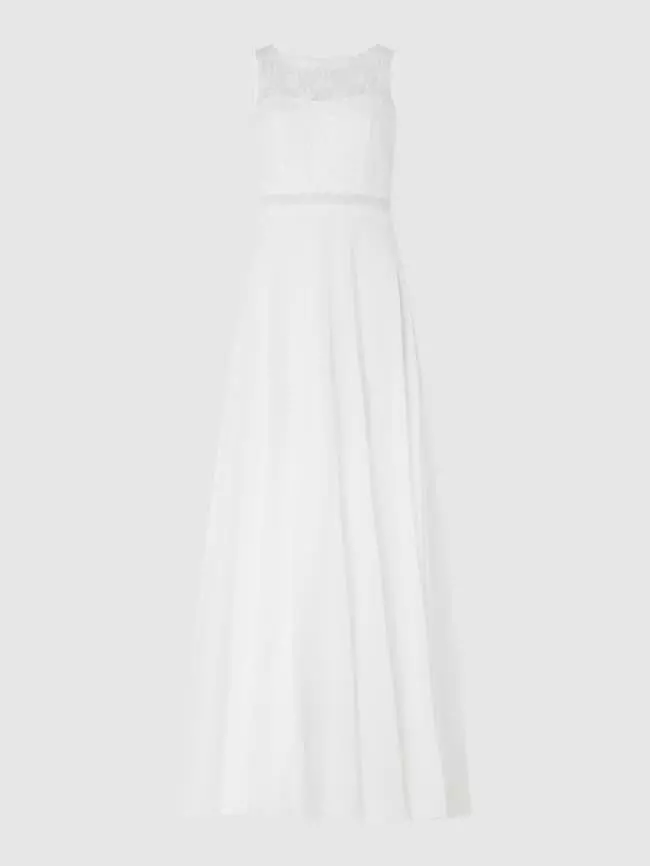 Jake*s Cocktail Brautkleid Aus Spitze Und Chiffon - Ecru 4 Jake*s Cocktail Brautkleid Aus Spitze Und Chiffon - Ecru – Bild 2