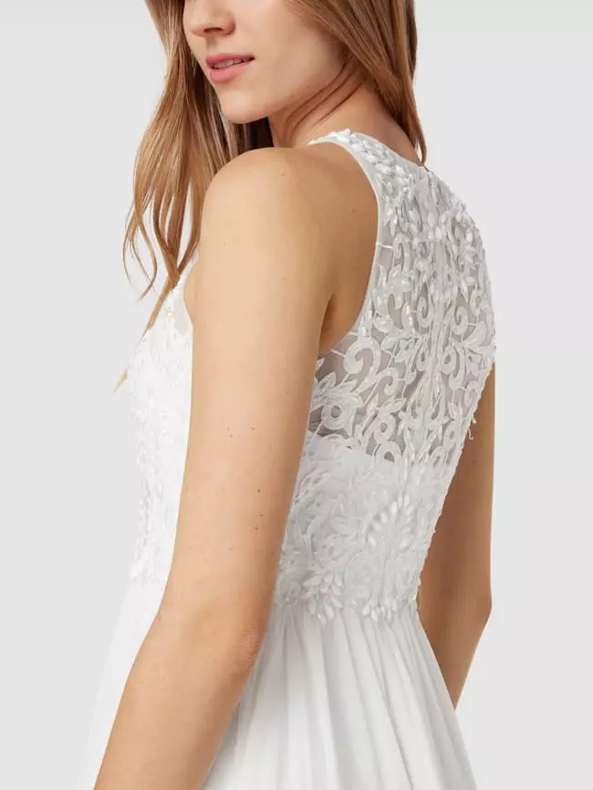 Laona Abendkleid Mit Floralen Stickereien - Offwhite 8 Laona Abendkleid Mit Floralen Stickereien - Offwhite – Bild 6