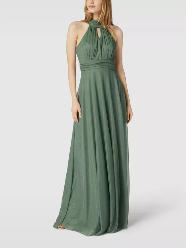 TROYDEN COLLECTION Abendkleid Mit Amerikanischem Ausschnitt - Schilf 3 TROYDEN COLLECTION Abendkleid Mit Amerikanischem Ausschnitt - Schilf