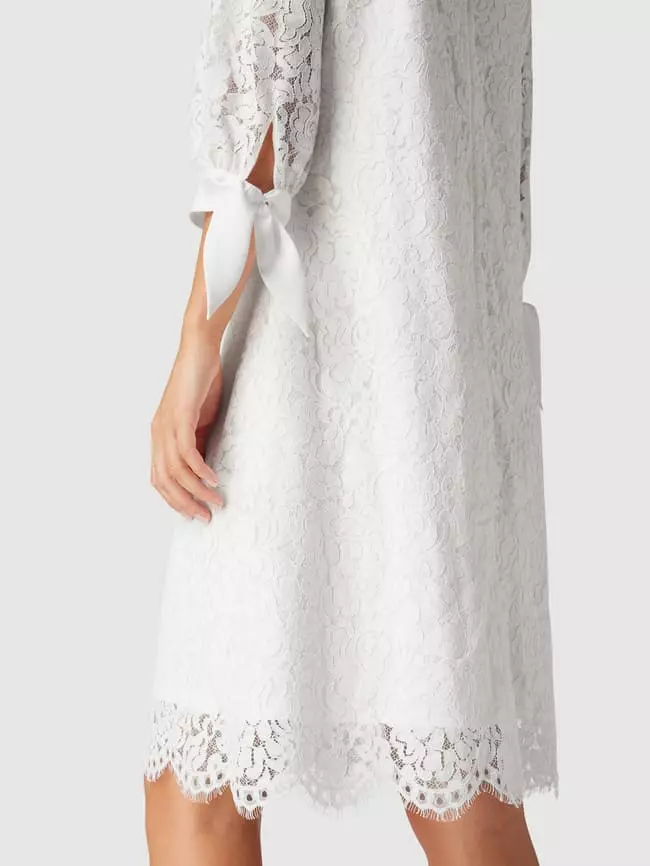 Swing Cocktailkleid Mit Floraler Spitze - Offwhite 5 Swing Cocktailkleid Mit Floraler Spitze - Offwhite – Bild 3