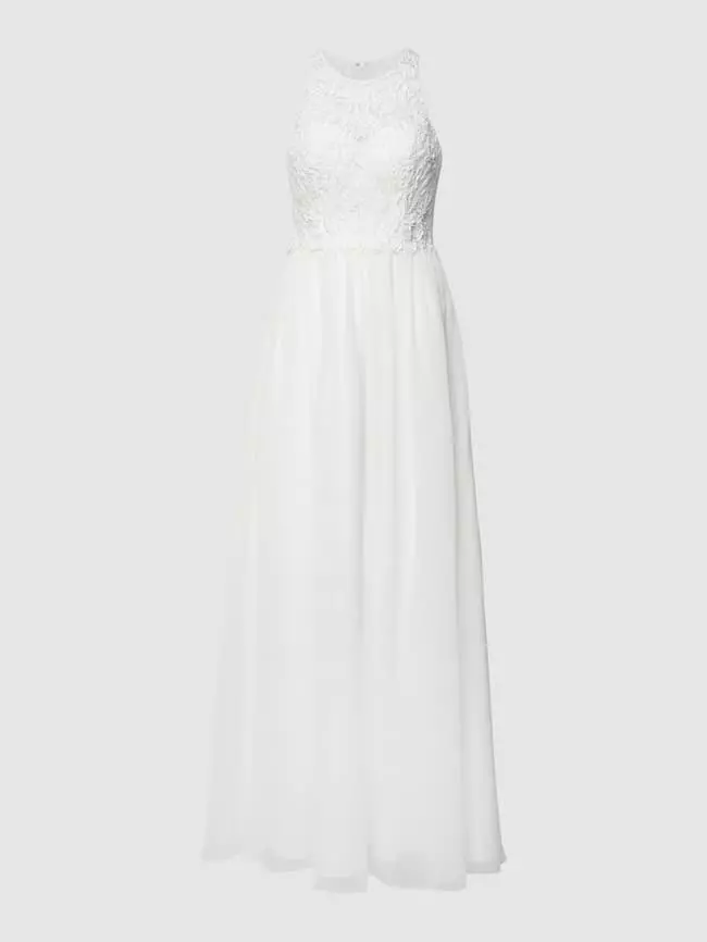 Laona Brautkleid Mit Floralen Stickereien Und Zierbesatz - Offwhite 4 Laona Brautkleid Mit Floralen Stickereien Und Zierbesatz - Offwhite – Bild 2