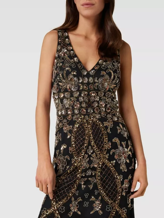 Adrianna Papell Abendkleid Mit Ziersteinbesatz - Schwarz 5 Adrianna Papell Abendkleid Mit Ziersteinbesatz - Schwarz – Bild 3