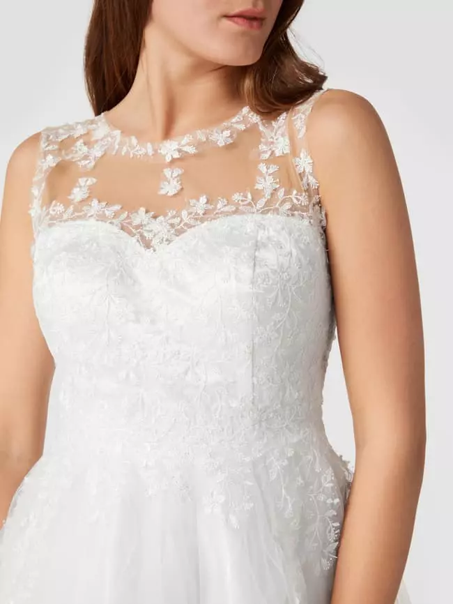 TROYDEN COLLECTION Brautkleid Mit Floraler Spitze - Weiß 5 TROYDEN COLLECTION Brautkleid Mit Floraler Spitze - Weiß – Bild 3