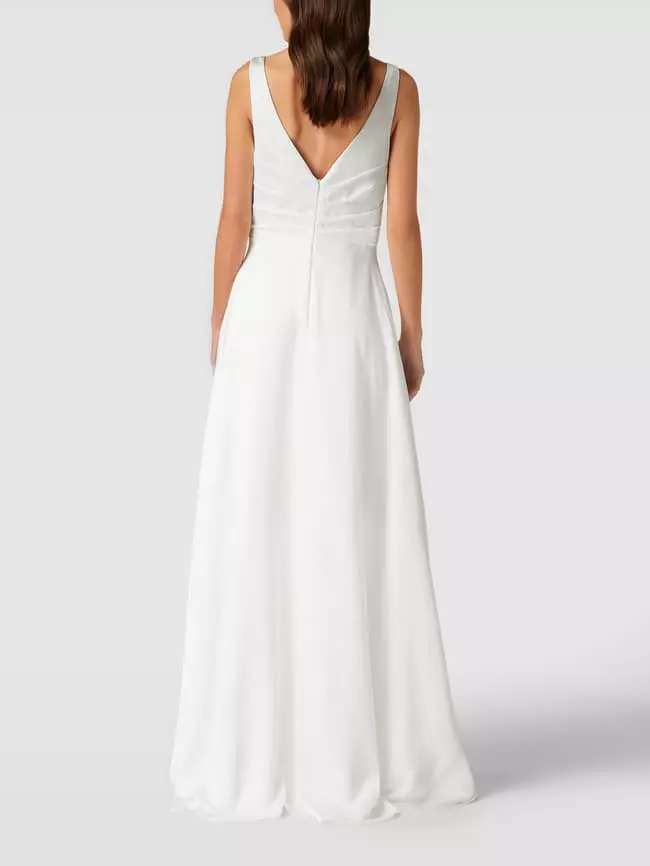 Luxuar Brautkleid Mit Gelegten Falten - Offwhite 7 Luxuar Brautkleid Mit Gelegten Falten - Offwhite – Bild 5