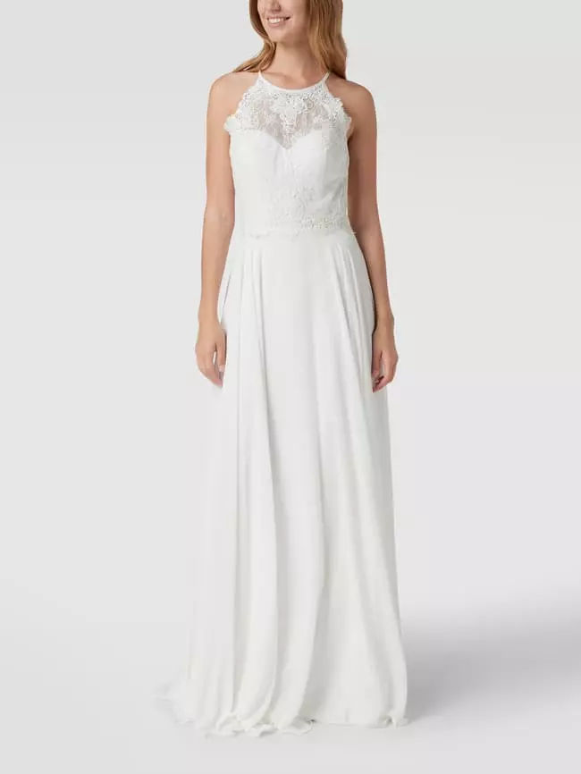 Luxuar Brautkleid Mit Floralen Stickereien Und Zierperlen - Offwhite 6 Luxuar Brautkleid Mit Floralen Stickereien Und Zierperlen - Offwhite – Bild 4