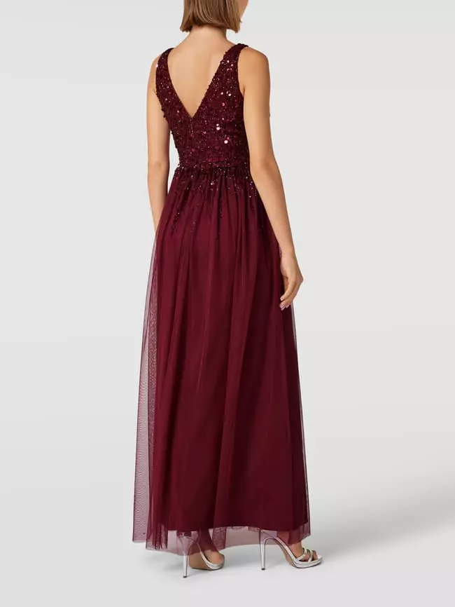 Lipsy Abendkleid Mit Paillettenbesatz - Kirschrot 7 Lipsy Abendkleid Mit Paillettenbesatz - Kirschrot – Bild 5