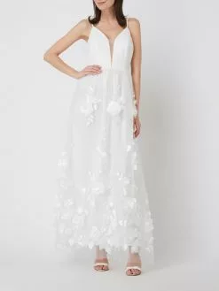 Apart Glamour Brautkleid Mit Blüten-Applikationen - Offwhite