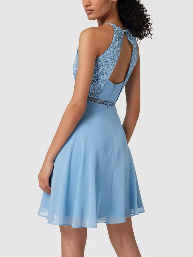V.M. Cocktailkleid Mit Paillettenbesatz - Hellblau 7 V.M. Cocktailkleid Mit Paillettenbesatz - Hellblau – Bild 5