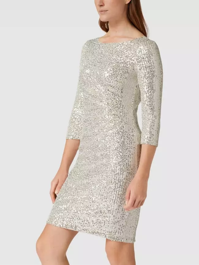 Christian Berg Cocktail Cocktailkleid Mit Paillettenbesatz - Sand 5 Christian Berg Cocktail Cocktailkleid Mit Paillettenbesatz - Sand – Bild 4