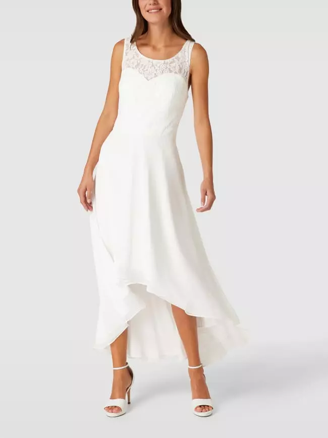 Luxuar Brautkleid Mit Details Aus Spitze - Offwhite 3 Luxuar Brautkleid Mit Details Aus Spitze - Offwhite