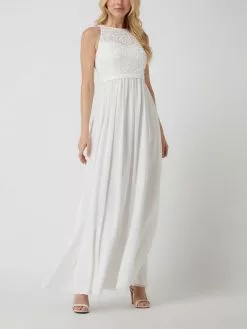 Jake*s Cocktail Brautkleid Aus Spitze Und Chiffon - Ecru