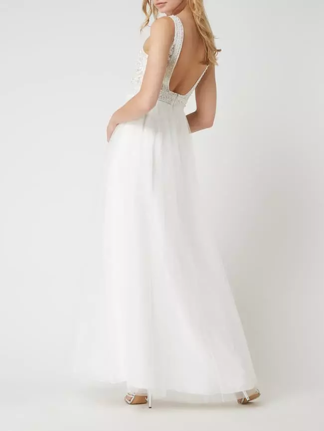 Luxuar Brautkleid Mit Häkelspitze - Offwhite 7 Luxuar Brautkleid Mit Häkelspitze - Offwhite – Bild 5