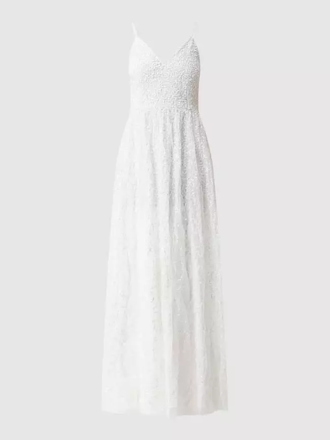 MAYA DELUXE Brautkleid Mit Pailletten - Offwhite 4 MAYA DELUXE Brautkleid Mit Pailletten - Offwhite – Bild 2