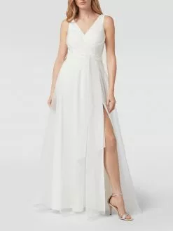 TROYDEN COLLECTION Brautkleid Mit V-Ausschnitt - Weiß
