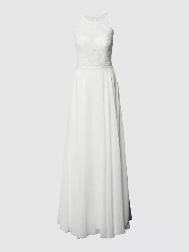 Luxuar Brautkleid Mit Floralen Stickereien Und Zierperlen - Offwhite 4 Luxuar Brautkleid Mit Floralen Stickereien Und Zierperlen - Offwhite – Bild 2