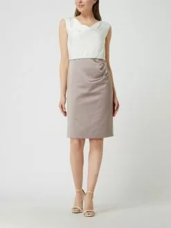 Christian Berg Cocktail Two-Tone-Cocktailkleid Aus Satin - Taupe