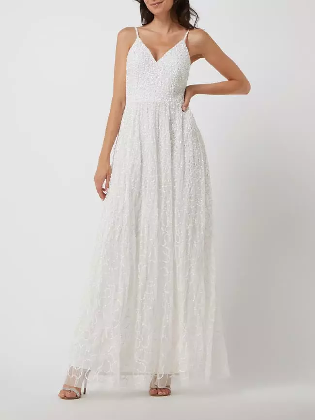 MAYA DELUXE Brautkleid Mit Pailletten - Offwhite 3 MAYA DELUXE Brautkleid Mit Pailletten - Offwhite