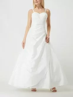 Formal Dress Geschäft 23 Luxuar Brautkleid Aus Taft - Offwhite