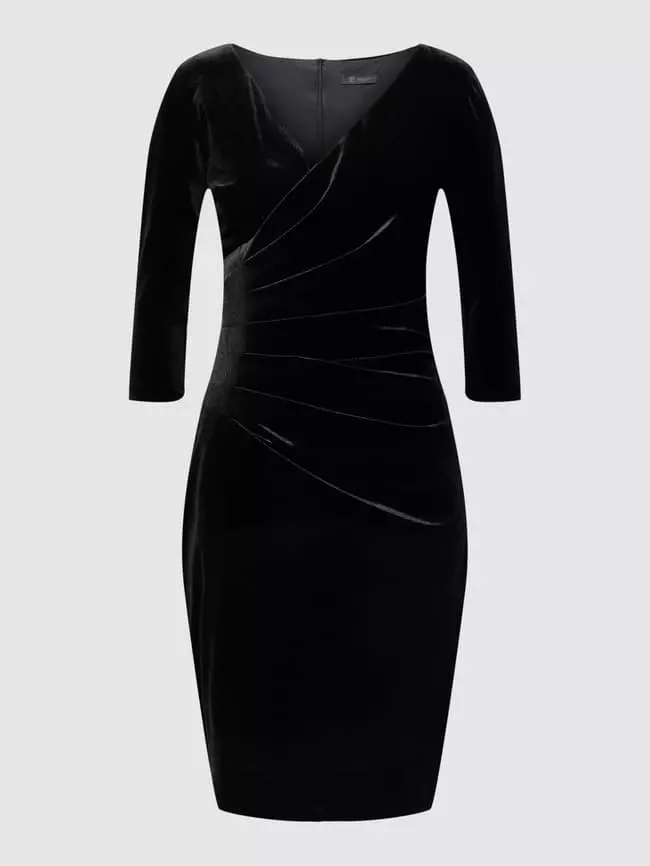 Paradi Cocktailkleid Aus Samt - Schwarz 4 Paradi Cocktailkleid Aus Samt - Schwarz – Bild 2