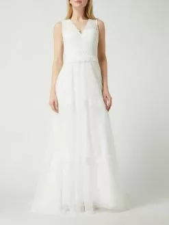 Formal Dress Geschäft 17 Luxuar Brautkleid Mit Schleppe - Offwhite